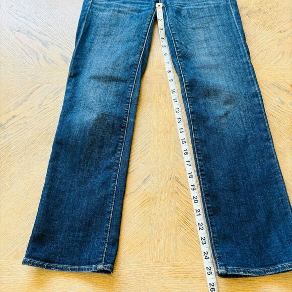 American Eagle straight leg Artist jeans low rise dark wash size 0 ankle length - Picture 5 of 8